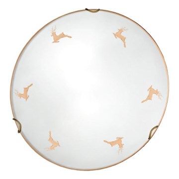 Kolarz 731.11.4.150 - Nástěnné svítidlo NONNA 1xE27/60W/230V pr. 30 cm jeleni rose gold