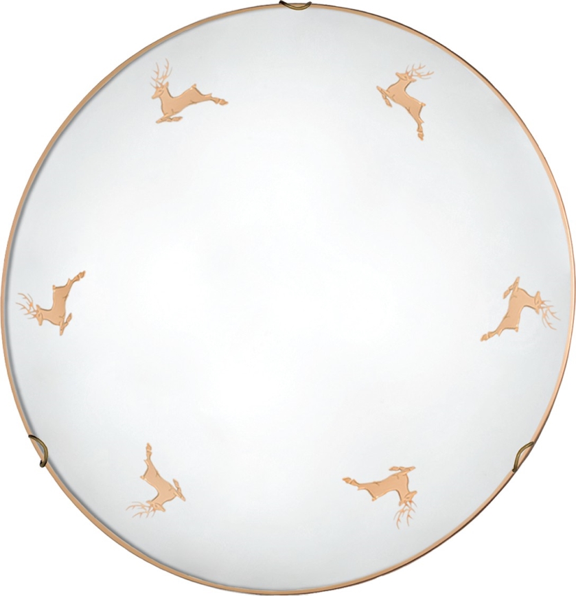 Kolarz 731.13.4.150 - Nástěnné svítidlo NONNA 3xE27/60W/230V pr. 50 cm jeleni rose gold