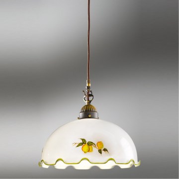Kolarz 731.30.116 - Lustr na lanku NONNA 1xE27/75W/230V pr. 20 cm citrony