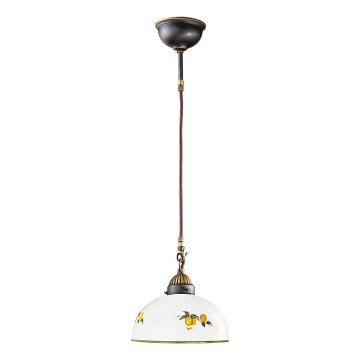 Kolarz 731.30.129 - Lustr na lanku NONNA 1xE27/75W/230V pr. 30 cm citrony
