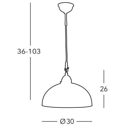 Kolarz 731.30.54 - Lustr na lanku NONNA 1xE27/75W/230V