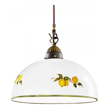 Kolarz 731.32.138 - Lustr na lanku NONNA 1xE27/75W/230V pr. 36 cm citrony