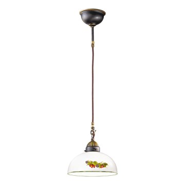 Kolarz 731.32.139 - Lustr na lanku NONNA 1xE27/75W/230V pr. 36 cm víno/jahody