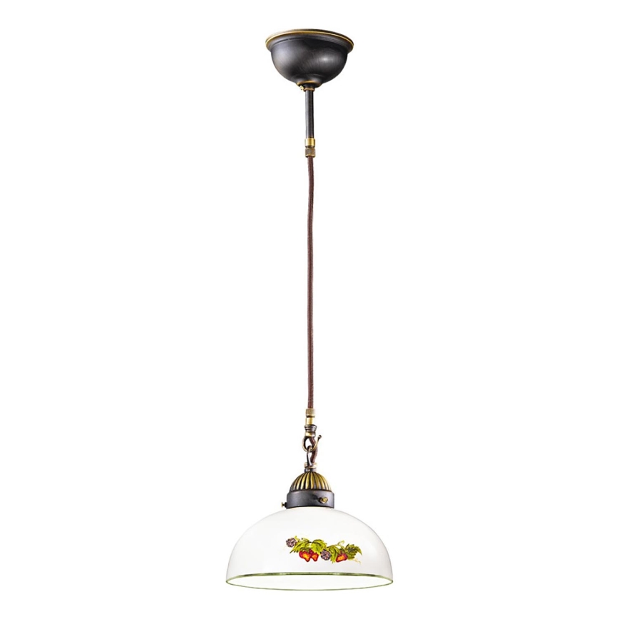 Kolarz 731.32.139 - Lustr na lanku NONNA 1xE27/75W/230V pr. 36 cm víno/jahody