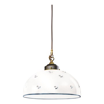 Kolarz 731.32.19 - Lustr na lanku NONNA 1xE27/75W/230V pr. 36 cm modrá