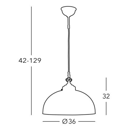 Kolarz 731.32.72 - Lustr na lanku NONNA 1xE27/75W/230V