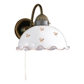 Kolarz 731.61.160 - Nástěnná lampa NONNA 1xE27/75W/230V květiny rose gold