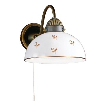 Kolarz 731.61.170 - Nástěnná lampa NONNA 1xE27/75W/230V květiny rose gold