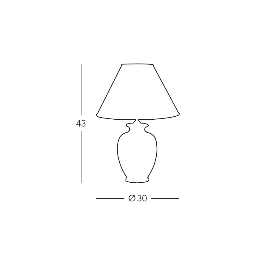 Kolarz 731.70W.100 - Stolní lampa NONNA 1xE27/100W/230V bílá