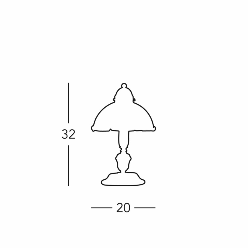 Kolarz 731.73.100 - Stolní lampa NONNA 1xE27/75W/230V hnědá/jeleni zelená