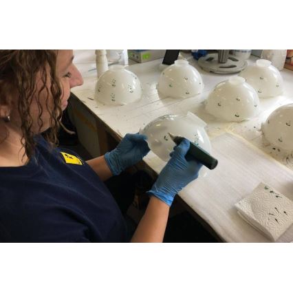 Kolarz 731.73.21 - Stolní lampa NONNA 1xE27/75W/230V zelená