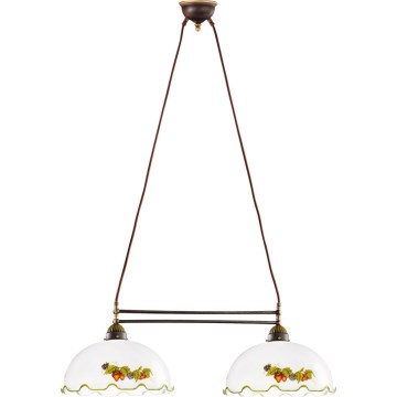 Kolarz 731.82.114 - Lustr na lanku NONNA 2xE27/75W/230V víno/jahody