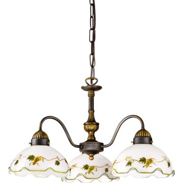 Kolarz 731.83.110 - Lustr na řetězu NONNA 3xE27/75W/230V víno