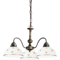 Kolarz 731.83.170 - Lustr na řetězu NONNA 3xE27/75W/230V květiny rose gold
