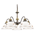 Kolarz 731.85.150 - Lustr na řetězu NONNA 5xE27/75W/230V jeleni rose gold