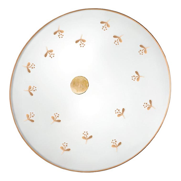 Kolarz 731.U12.4.160 - Nástěnné svítidlo NONNA 2xE14/60W/230V pr. 32 cm květiny rose gold