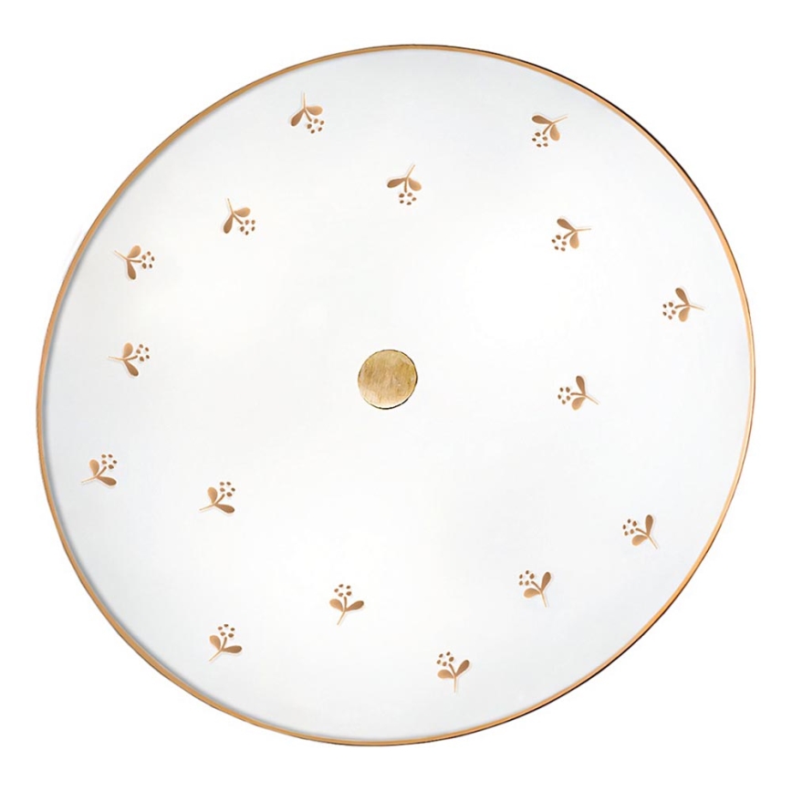 Kolarz 731.U13.4.160 - Nástěnné svítidlo NONNA 3xE27/60W/230V pr. 42 cm květiny rose gold