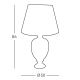 Kolarz 780.71 - Stolní lampa DAUPHIN 1xE27/100W/230V