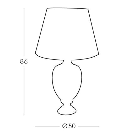 Kolarz 780.71 - Stolní lampa DAUPHIN 1xE27/100W/230V