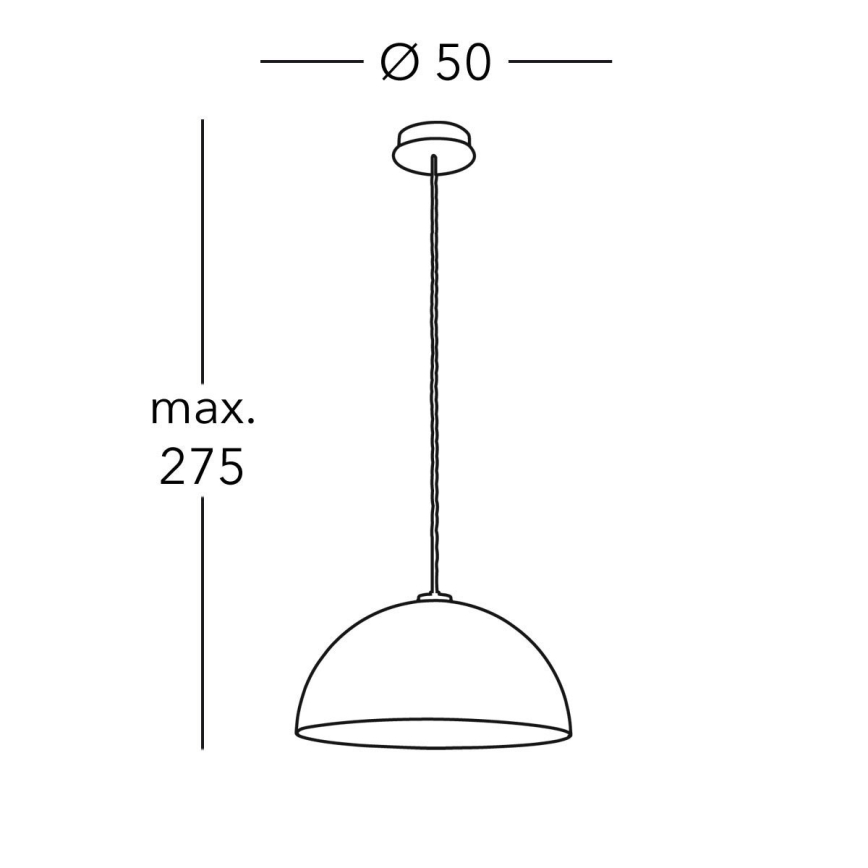 Kolarz A1339.31.Wm.VinAg/50 - Lustr na lanku CULT 1xE27/100W/230V pr. 50 cm stříbrná