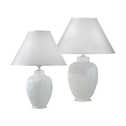 Kolarz A1340.70 - Stolní lampa CHIARA 1xE27/100W/230V bílá pr. 30 cm