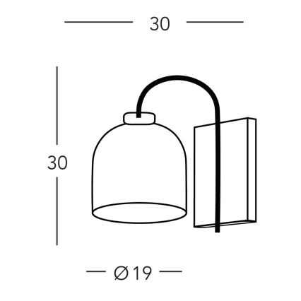 Kolarz A1352.61.Au.100 - Nástěnná lampa NONNA 1xE27/60W/230V jeleni dub/bílá/zlatá