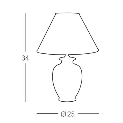 Kolarz A1354.71S - Stolní lampa GIARDINO 1xE27/60W/230V pr. 25 cm