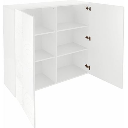Komoda ARIA 121x111x43 cm bílá