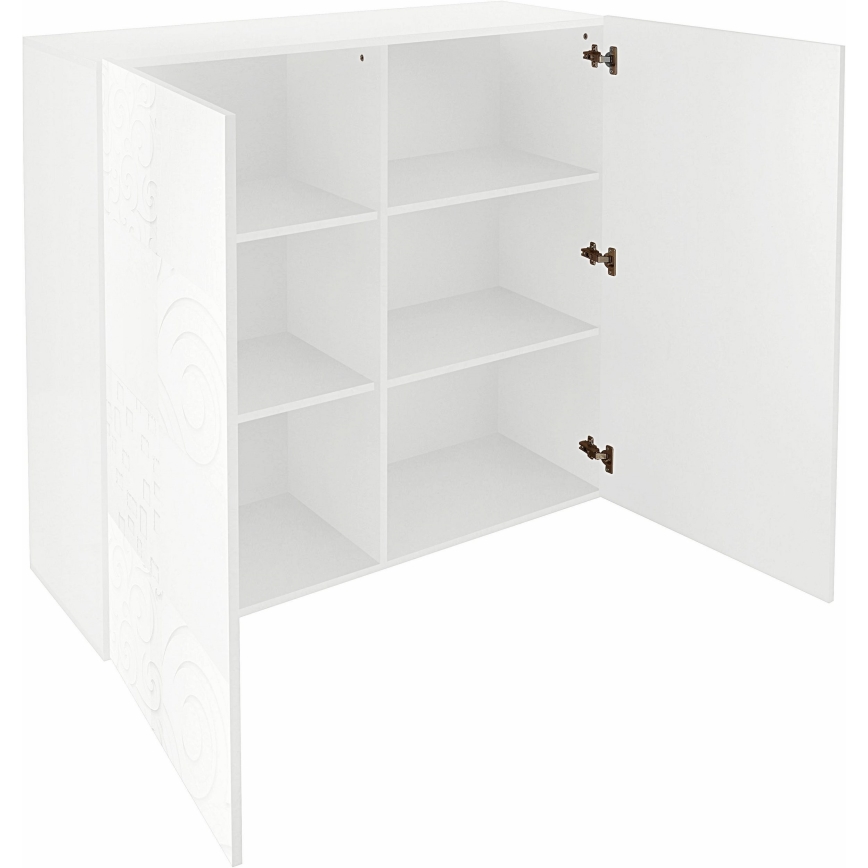 Komoda ARIA 121x111x43 cm bílá