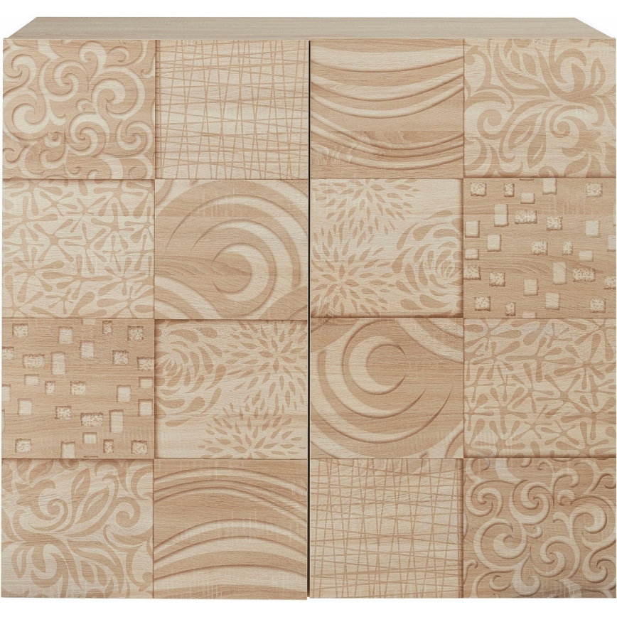 Komoda ARIA 121x111x43 cm dub sonoma