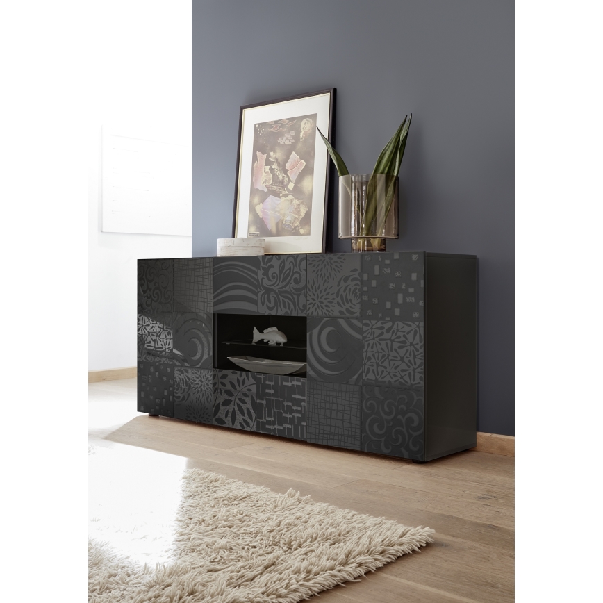 Komoda ARIA 181x84x43 cm antracit