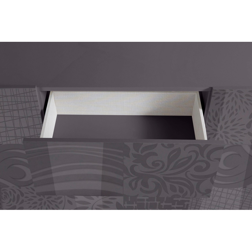 Komoda ARIA 181x84x43 cm antracit