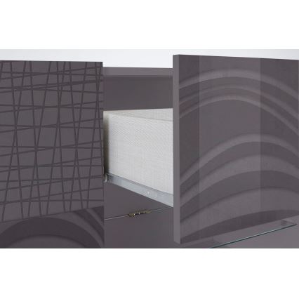 Komoda ARIA 181x84x43 cm antracit