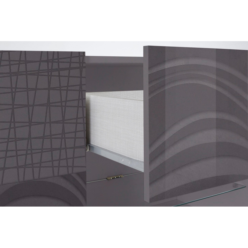 Komoda ARIA 181x84x43 cm antracit