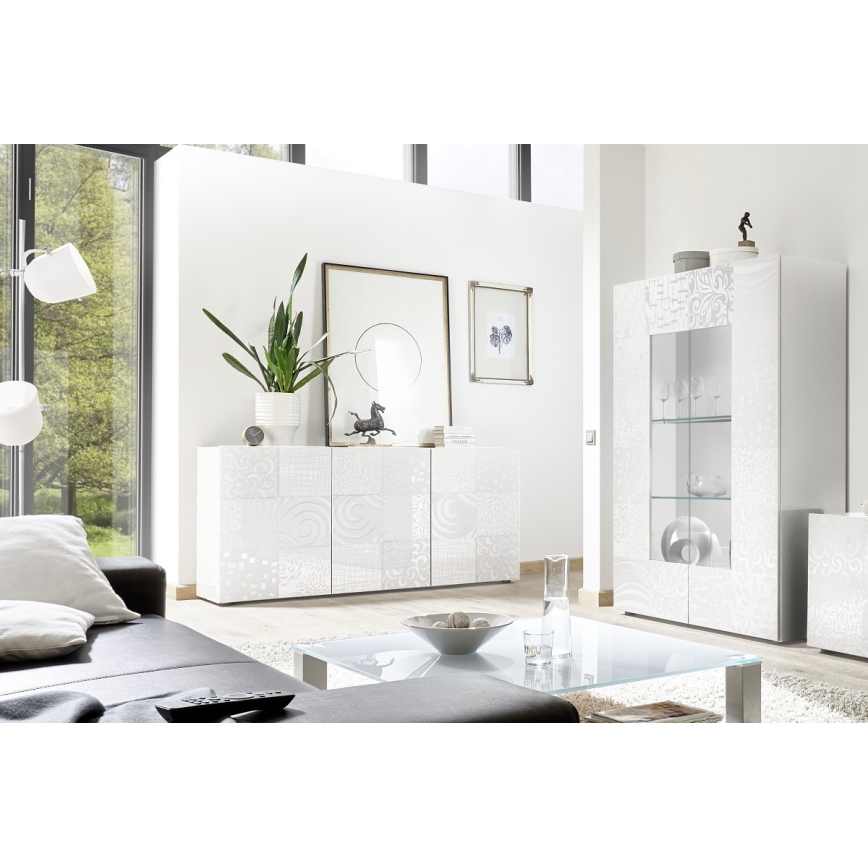 Komoda ARIA 181x84x43 cm bílá