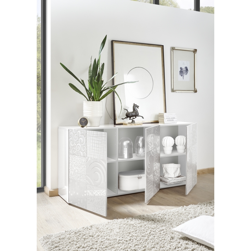 Komoda ARIA 181x84x43 cm bílá