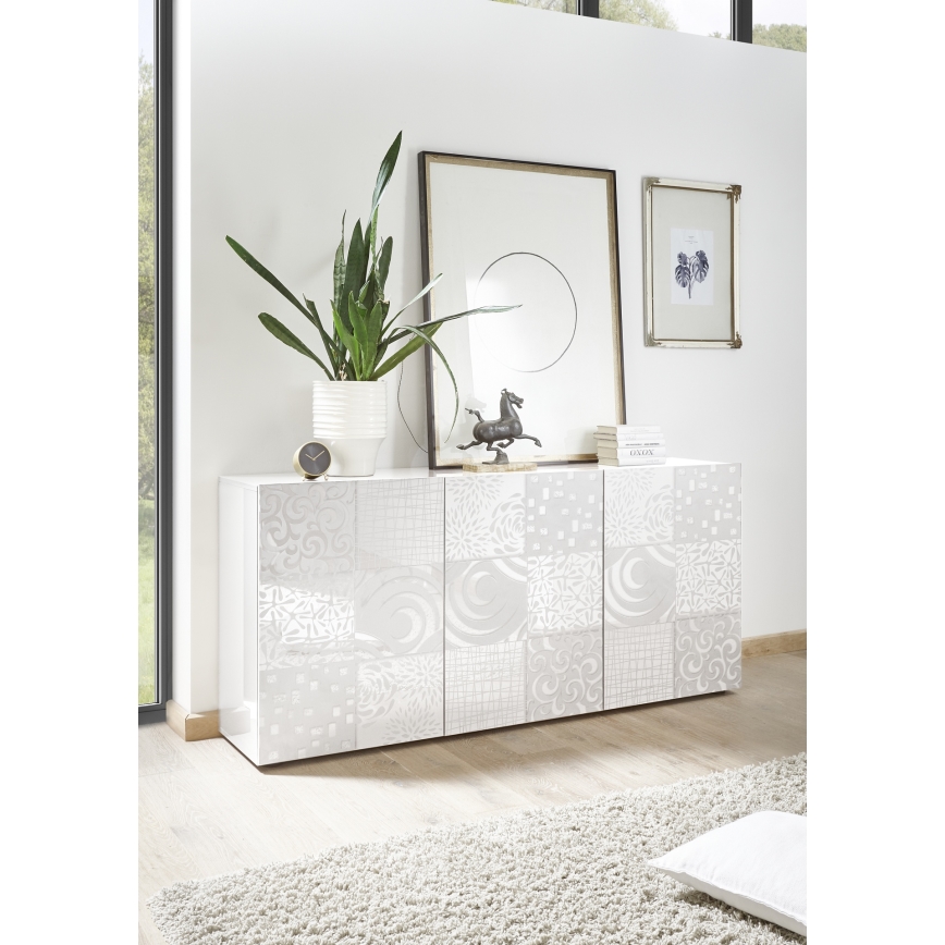 Komoda ARIA 181x84x43 cm bílá
