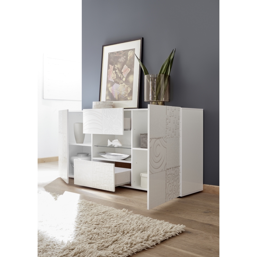 Komoda ARIA 181x84x43cm bílá