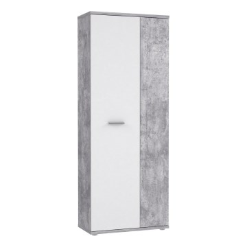 Komoda/Botník SIMO bílá/šedá beton