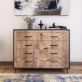 Komoda COMFORT 80x100x40 cm hnědá/černá