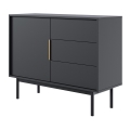 Komoda ELI 104x82x39 cm černá