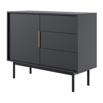 Komoda ELI 104x82x39 cm černá
