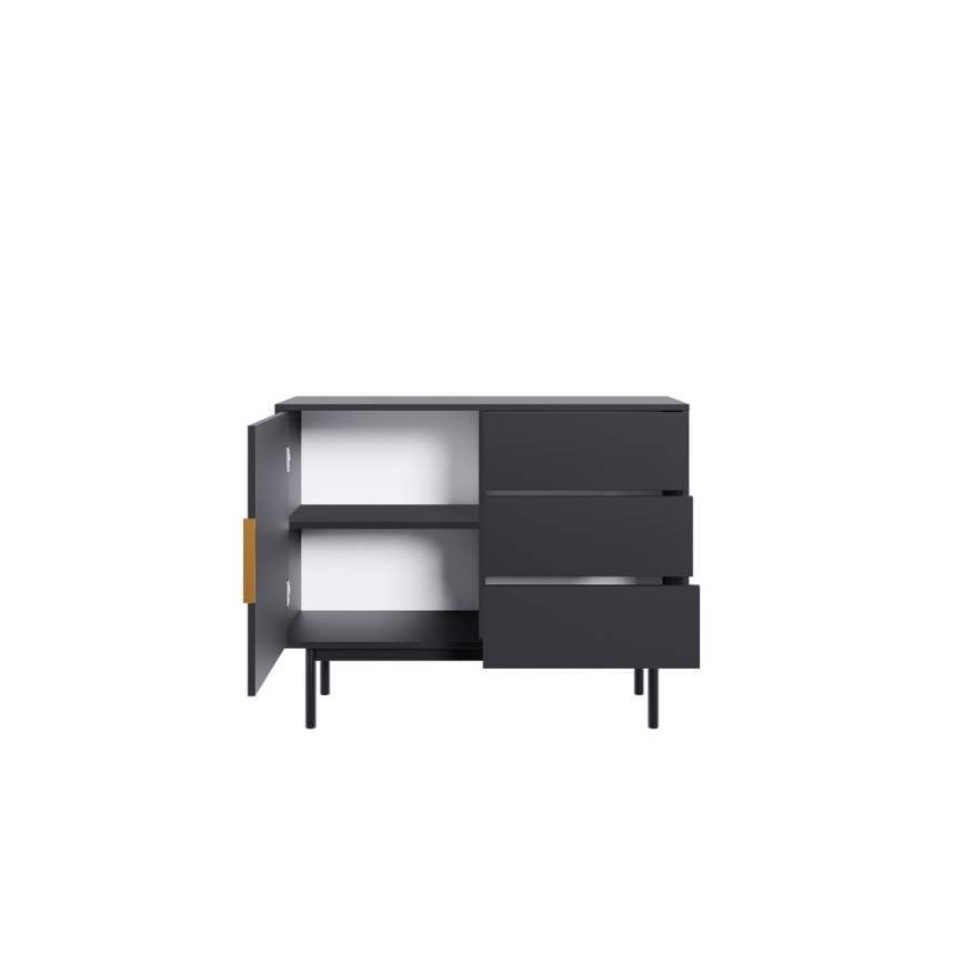 Komoda ELI 104x82x39 cm černá