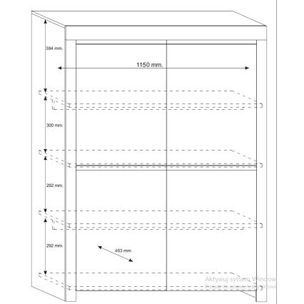 Komoda FINERA bílá