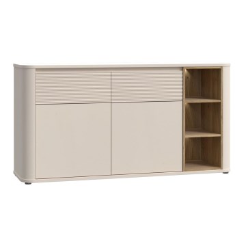 Komoda INAR 160x83x41 cm béžová/dub