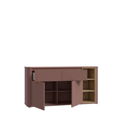 Komoda INAR 160x83x41 cm hnědá/dub