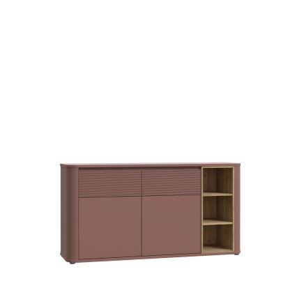 Komoda INAR 160x83x41 cm hnědá/dub