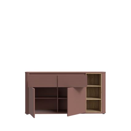 Komoda INAR 160x83x41 cm hnědá/dub