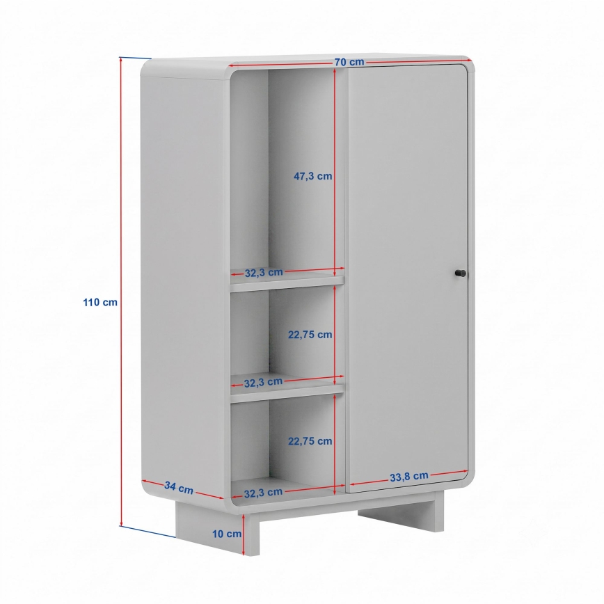 Komoda KABIN 70x110x34 cm dub