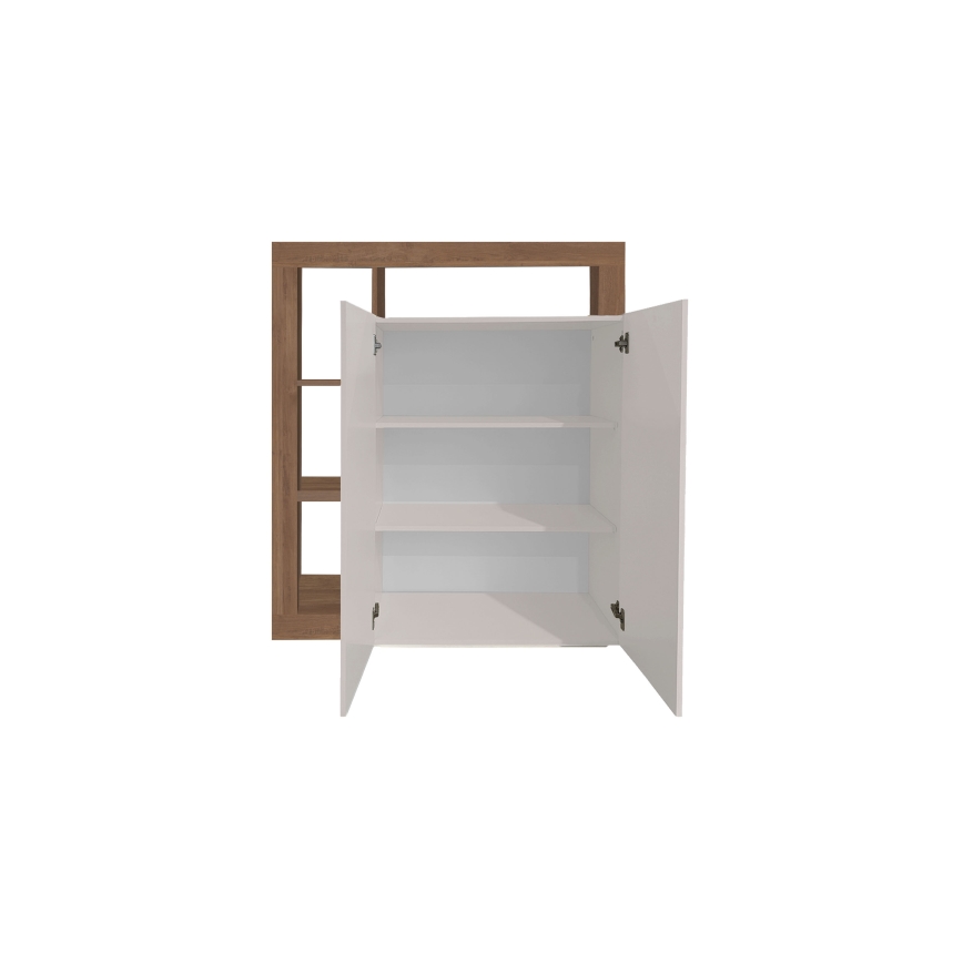 Komoda LENOR 108x127x42 cm kašmír/dub
